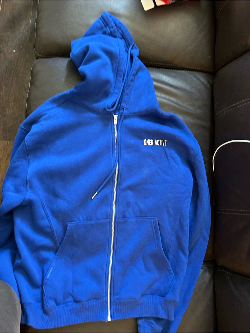 Oner Active Royal Blue Full-Zip Hoodie Jacket